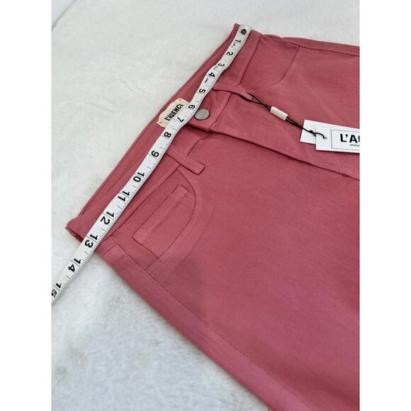 New L'Agence Size 27 Margot Skinny High Rise Stretch Dusty Rose Coated Jeans - Picture 8 of 15